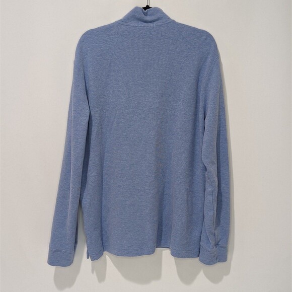 POLO RALPH LAUREN Men's Classic Estate-Rib Quarter-Zip Pullover Sweater | Large - Picture 4 of 6